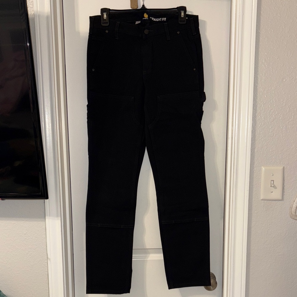 Black Carhartt Women’s Straight Fit Work Pants